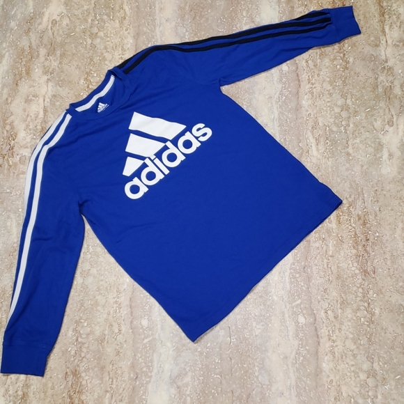 ADIDAS YOUTH LONG SLEEVE TEE SIZE M 10-12